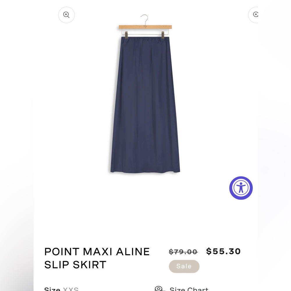 Point‎ Women's Navy Maxi Skirt